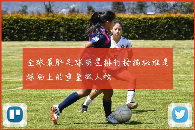 全球最胖足球明星排行榜揭秘谁是球场上的重量级人物